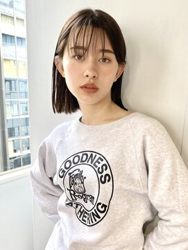 ハイフ(haif) 【haif】シンプルなボブ　黒髪ボブ