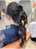 ☆結婚式お呼ばれヘアアレンジ/編みおろしアレンジ☆