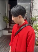 前下がりセンターパート