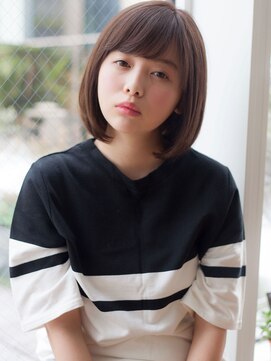 ヴィヴィ(VIVIE) 小顔内巻きミニボブ暗めカラーラベンモカダーグレージュアッシュ