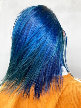 トオ(TOH) 寒色カラーブリーチカラーブリーチブルーカラーリング