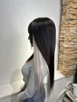 サイ(PSY) 黒×インナーシールエクステ/池袋/ダブルカラー/ハイトーン