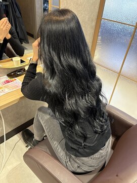 就活カラー ブルーブラック