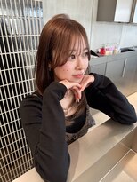 エレン 向ヶ丘遊園 登戸(ELEN)&nbsp;ワンホンレイヤー顔周りカットダークブラウンスモーキーブラウン