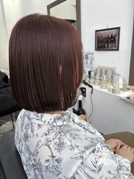 リジョイスヘア(REJOICE hair) 【REJOICE hair】ピンクショコラブラウンボブ☆GAMO