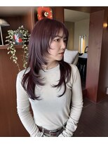 ラス(ras.)&nbsp;ブリーチなしボルドーブラウン