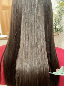 シュシュ(SHU-SHU)の写真/髪質改善◎憧れのサラ艶髪へ！扱いやすさと質感に感動☆忙しい朝も楽々♪