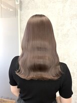 デミヘアー(Demi hair)&nbsp;ミルクティーベージュ×ウェーブ巻き