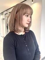 ヴィア 京都烏丸(Via)&nbsp;ミルクティーベージュ/ミルクティー/ブリーチ/レイヤボブ/ボブ