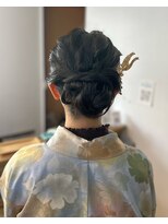 凪の旅先 和装アップスタイル