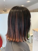 アズールサン 草加西口店(azule-sun) インナーカラー,アンブレラカラー,ピンク,ボブ,白髪ぼかし/草加