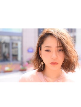 トリコ心斎橋(trico) 透明感☆春夏ベージュフェミニンボブ 【トリコ心斎橋店】