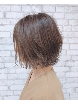 ヘアデザイン ハル(hair design HaLu) #ショコラグレージュ#外ハネボブ