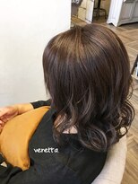 ベレッタ ネヤガワ(veretta. neyagawa)&nbsp;デザインカラーボブ/顔周りレイヤー/レイヤーカット/抜け感/小顔