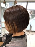 アシメショート藤沢　30代40代50代　大人女性/カラーで髪質改善
