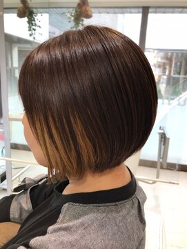 ヘアアンドネイルイミュン(Hair&Nail immune) アシメショート藤沢　30代40代50代　大人女性/カラーで髪質改善