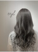 大人ロング×ナチュラルハイライトグレージュ