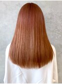 サーモンピンク_フェザーバングマッシュショート_ba321611