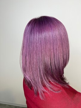 アドック ヘアデザイン(adhoc hair design) パープルピンク