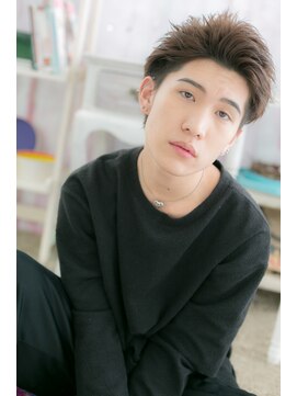 ミック ヘアアンドビューティー 大山店(miq  Hair&Beauty) 男前！ワイルドアップバングｘツーブロック刈り上げa1