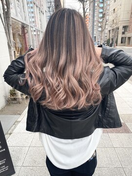 ワンスタイル(One style) 【2ブリーチ】バレイヤージュ+髪質改善トリートメント