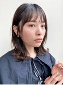 小顔補正立体カットヘルシースタイルビターショコラロブヘア