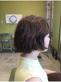 大人ナチュラルパーマヘア