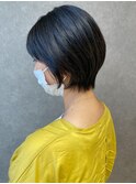 ブルーブラック♪艶ショート