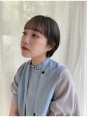 透明感グレージュカラー/コンパクトショートスタイル