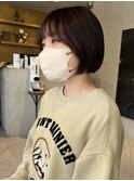 チョコレートカラー ミニボブ/今枝