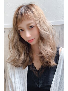 エフ コレクション 摂津店(F collection) 【F-collection】ゆる巻きロング*チョコレートプリカール