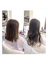 クラン ヘアーアンドスタジオ(CLAN hair & studio)&nbsp;ハイトーンエクステブリーチインナーミルクティーベージュ