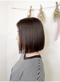 大人可愛い切りっぱなしボブ本厚木