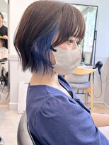 グラフ 銀座(GRAFF)&nbsp;イヤリングカラーボブインナーカラーくびれヘア