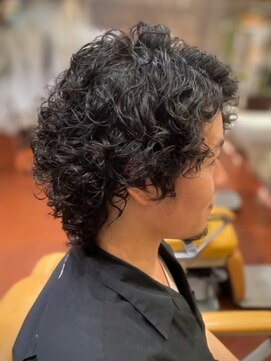 スカイ 亀戸店 (sky) ハイライト/マッシュパーマ/アッシュブラック<理容室>[亀戸]