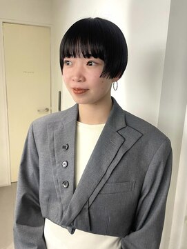 レコ 渋谷(LECO) 黒髪マッシュボブ
