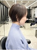 30代40代50代耳かけショート前髪なしハンサムショートカット