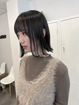 ルヴェルヘアー(Revel hair)&nbsp;タッセルボブ × オリーブアッシュ