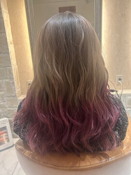 マイノリティー(Minority Produced By TOPHAIR) グラデーションカラー　ベージュ×ピンク