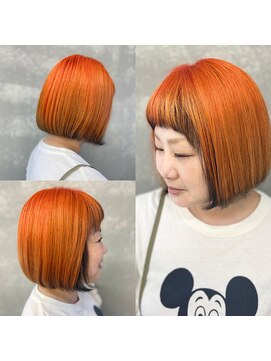 トゥージュ ベル(Toujours Belle) ぷつっとボブ×インナーand裾のデザインカラー