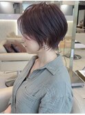 ショートボブ髪型30代40代50代前髪あり前髪なし【橋本】