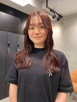 【ブリーチなし】ほんのり「レッドオレンジ」