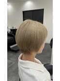 ミルクティーベージュボブ