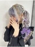 編み込みツイン