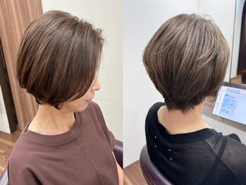 アルボーテルジェ(Art BeAute' ROUGET)の写真/今大人気の【脱白髪染めハイライト】導入◎白髪染めではなく白髪ぼかし(ハイライト)という新しい選択を♪