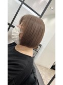 ショート　白髪ぼかし