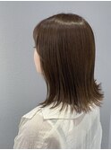 ◎切りっぱなしロブ/オリーブベージュ
