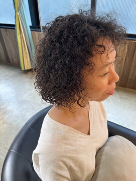 ビハインドザカーテン(BEHIND THE CURTAIN) 夏ヘア×ボブ×スパイラルパーマ#Aラインボブ