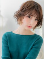 モッズヘア 上尾西口店(mod's hair)&nbsp;イヤリングカラー韓国風ゆるふわボブパーマA1上尾20代30代40代