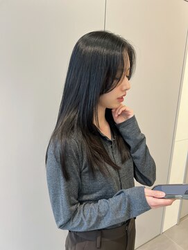 ローレンアオ(LOREN AO) くびれヘア/アプリコットオレンジ/ハイライトカラー/栄矢場